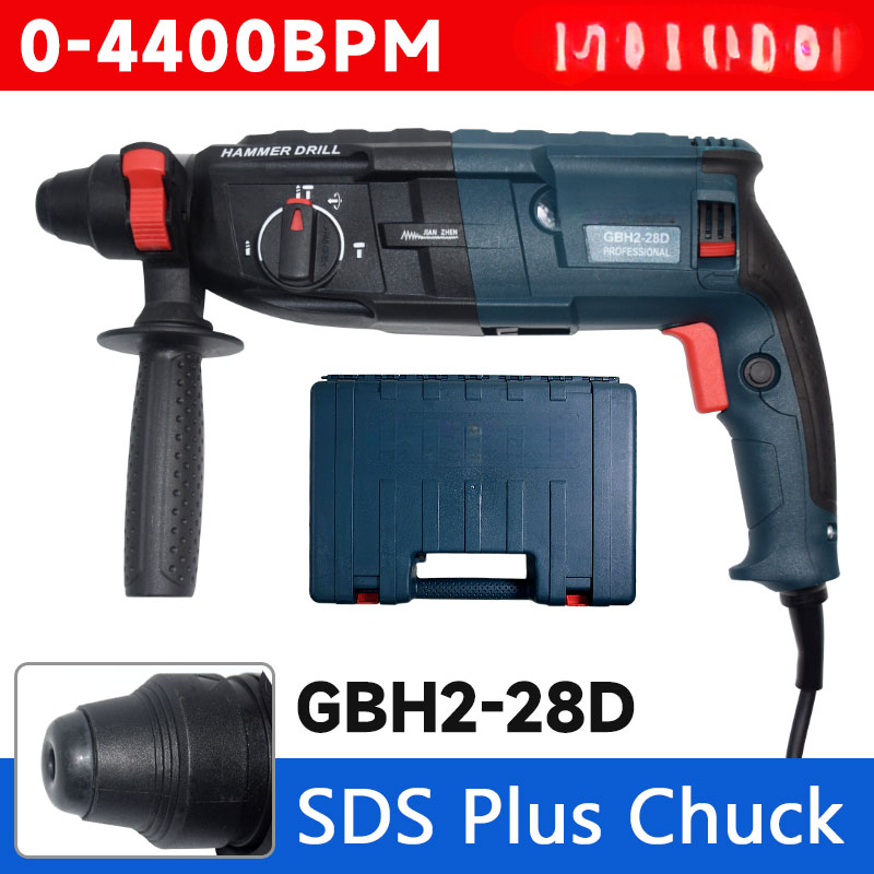 Rotary Hammer Drill 26Mm - Martelo Perfurador Elétrico 220V, Martelo Rotativo,