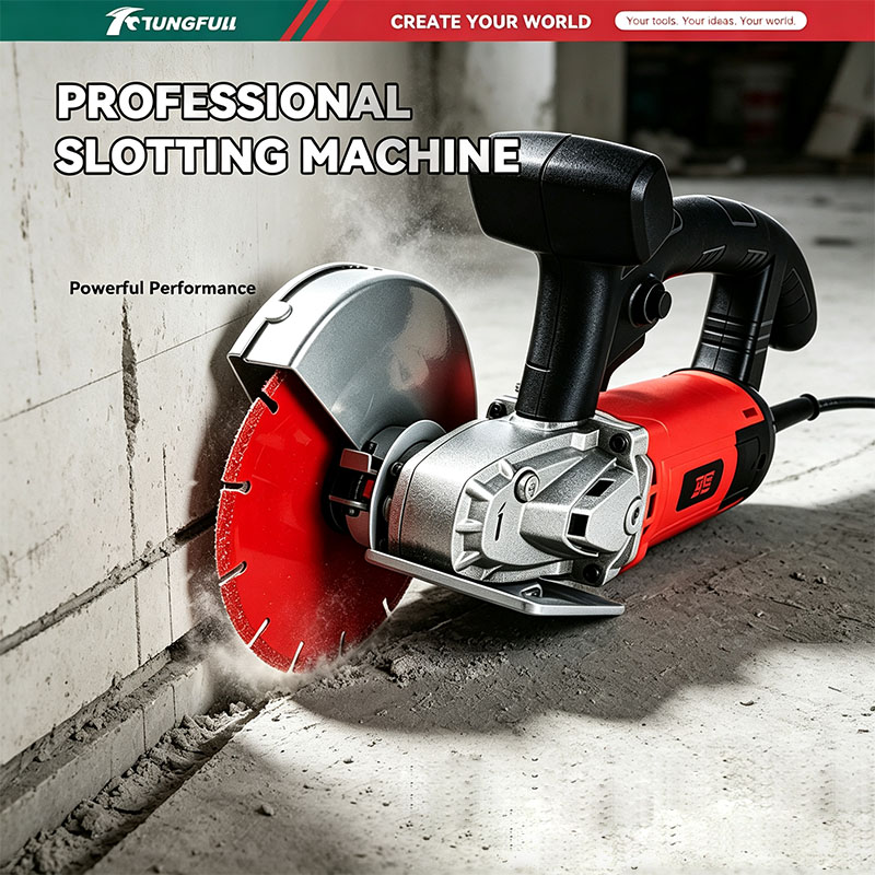 Wall Chaser Machine Concrete - Cortador de Parede Elétrico 220V, Máquina