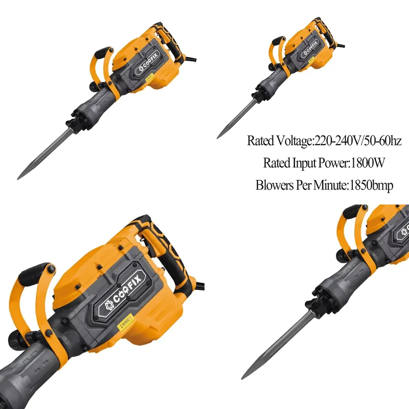 Hammer Drill Concrete 13Mm - 【CHIMU HOME】 Furadeira Elétrica de 1800W
