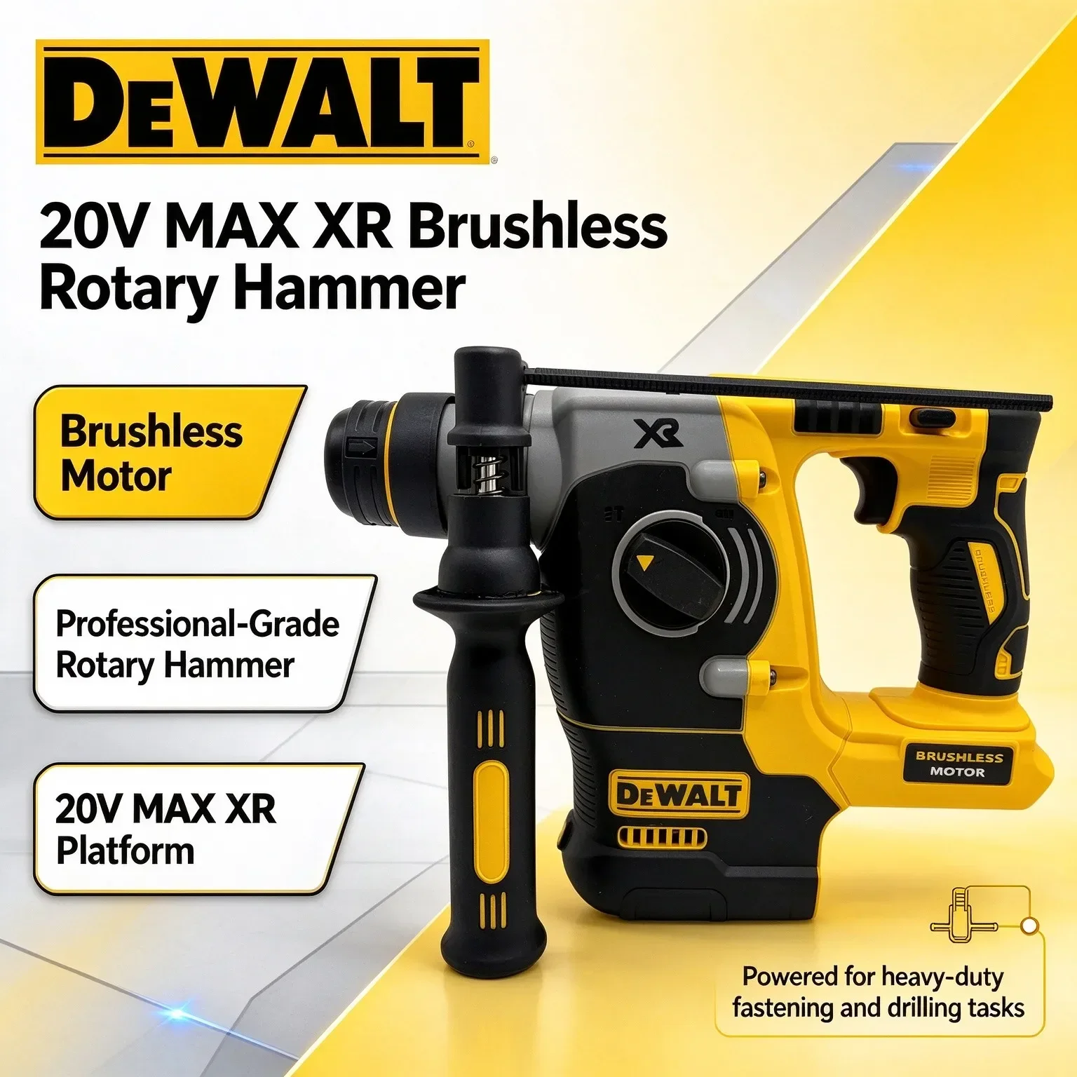 Cordless Rotary Hammer 20V Brushless - Martelo Rotativo Sem Fio DEWALT DCH273