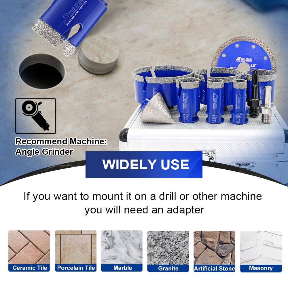 Conjunto de 10 Peças de Broca  - Core Drill Bit Diamond 100Mm avaliação e preço