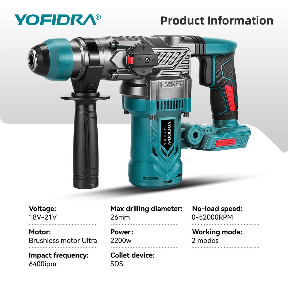 Furadeira de impacto elétrica  - Rotary Hammer Drill 26Mm avaliação e preço