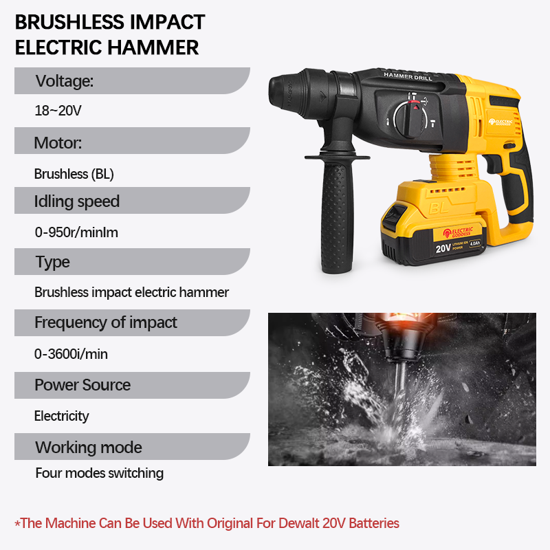 Furadeira de Impacto Elétrica  - Rotary Hammer Drill 26Mm avaliação e preço