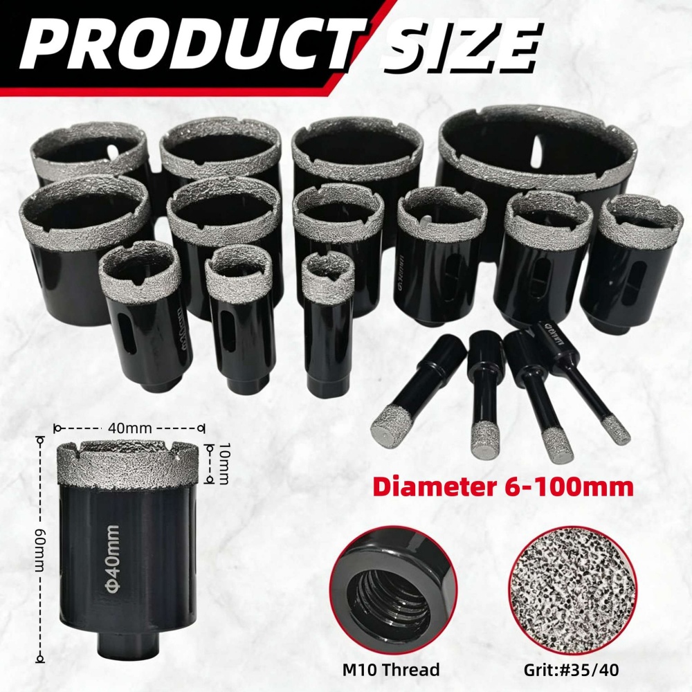 Brocas Diamantadas para Perfur - Core Drill Bit Diamond 100Mm avaliação e preço