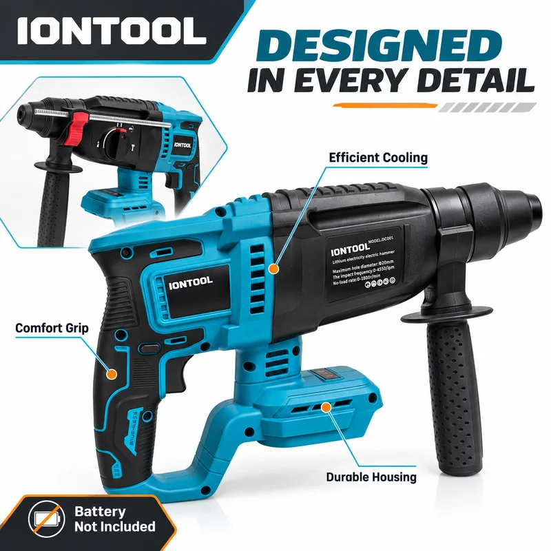 Furadeira rotativa sem fio ION - Rotary Hammer Drill 26Mm avaliação e preço