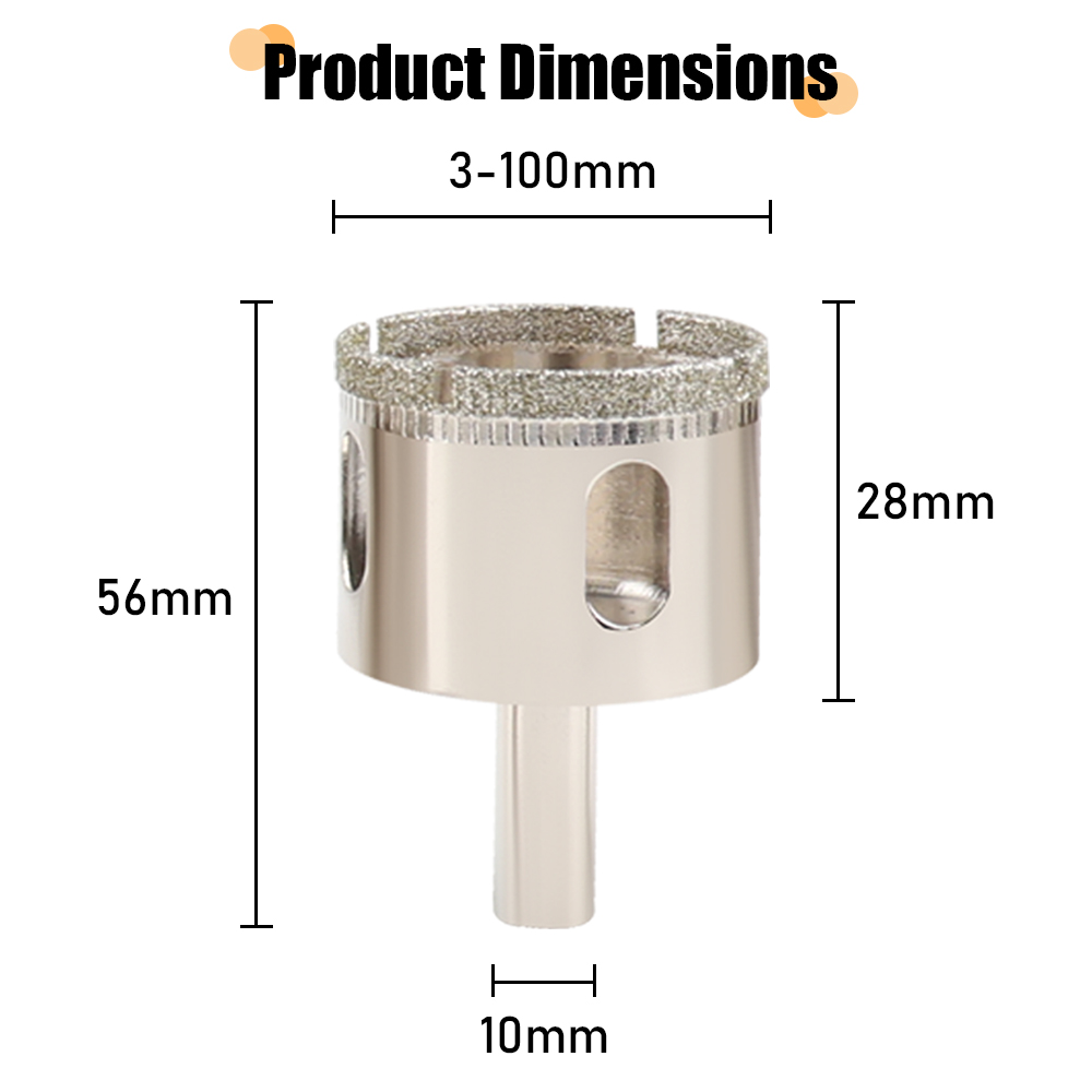 1 Peça Broca Diamantada de 3-1 - Core Drill Bit Diamond 100Mm avaliação e preço