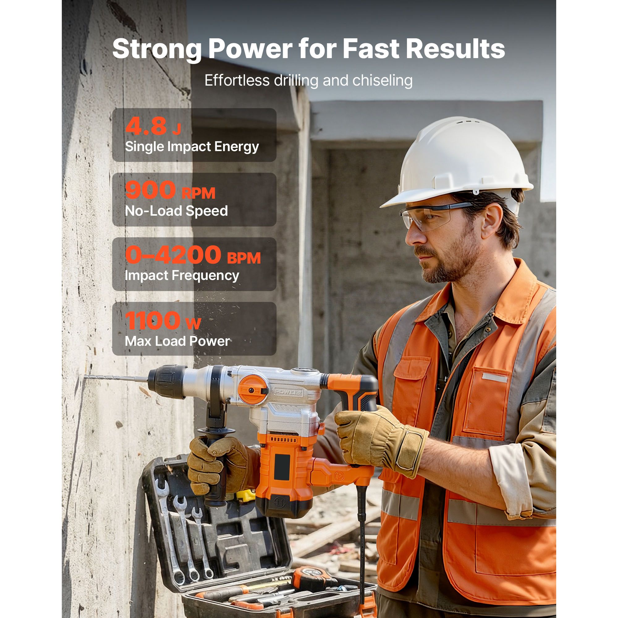 Furadeira de impacto rotativa, - Rotary Hammer Chisel Bit Flat avaliação e preço