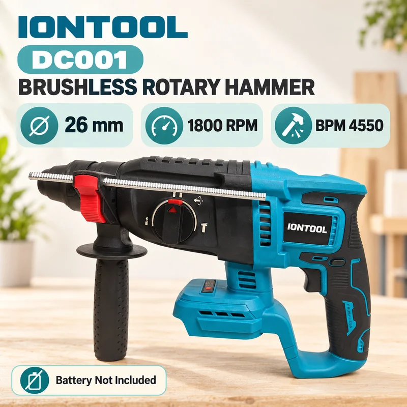 Martelo Rotativo Sem Fio IONTO - Rotary Hammer Drill 26Mm avaliação e preço