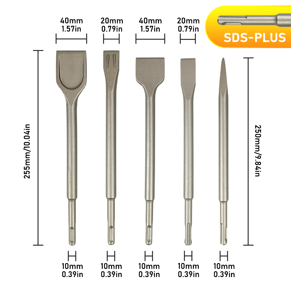 Pontas de Cinzel SDS-PLUS para - Rotary Hammer Chisel Bit Flat avaliação e preço