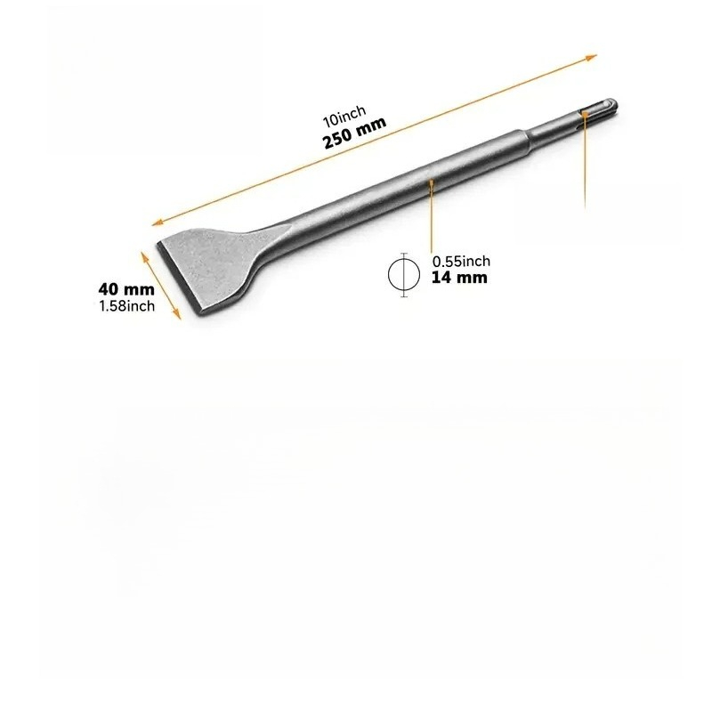 Broca para Concreto e Alvenari - Rotary Hammer Chisel Bit Flat avaliação e preço